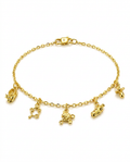916 Gold Bracelet 5 Treasure Baby