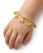 916 Gold Bracelet 5 Treasure Baby