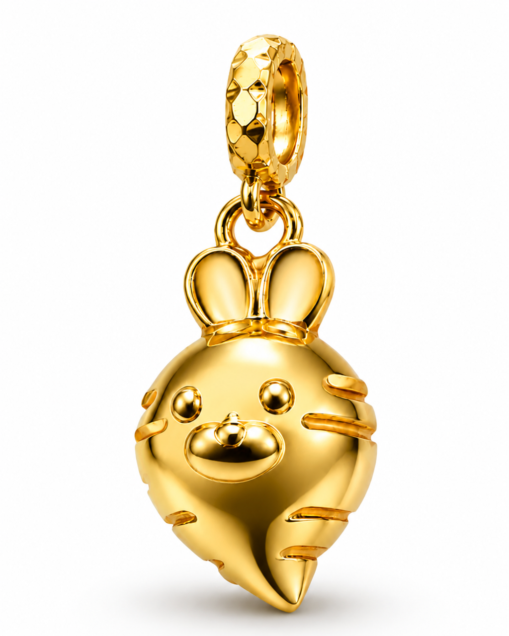 916 Gold Pendant Carrot Bunny