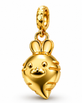 916 Gold Pendant Carrot Bunny