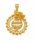 916 Gold Pendant Dragon Abacus R