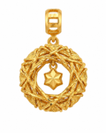 916 Gold Pendant Golden Wreath
