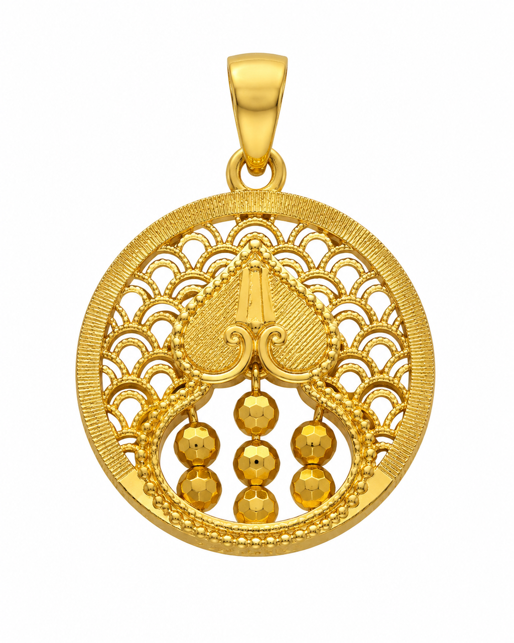 916 Gold Pendant Gourd Abacus