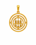 916 Gold Pendant Revolution Abacus