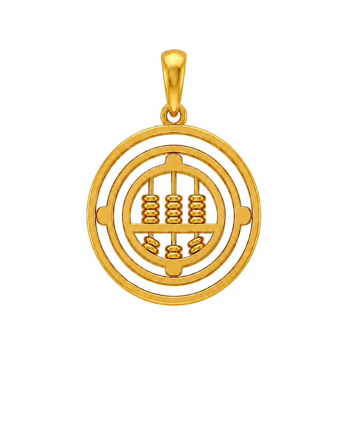 916 Gold Pendant Revolution Abacus