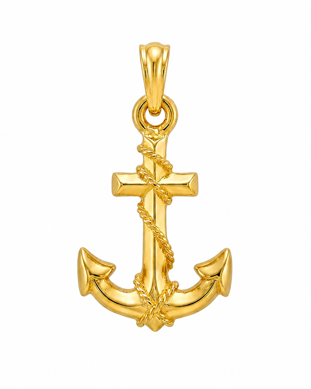 916 Gold Pendant Voyage Anchor