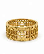 916 Gold Ring Endless Fortune Coin