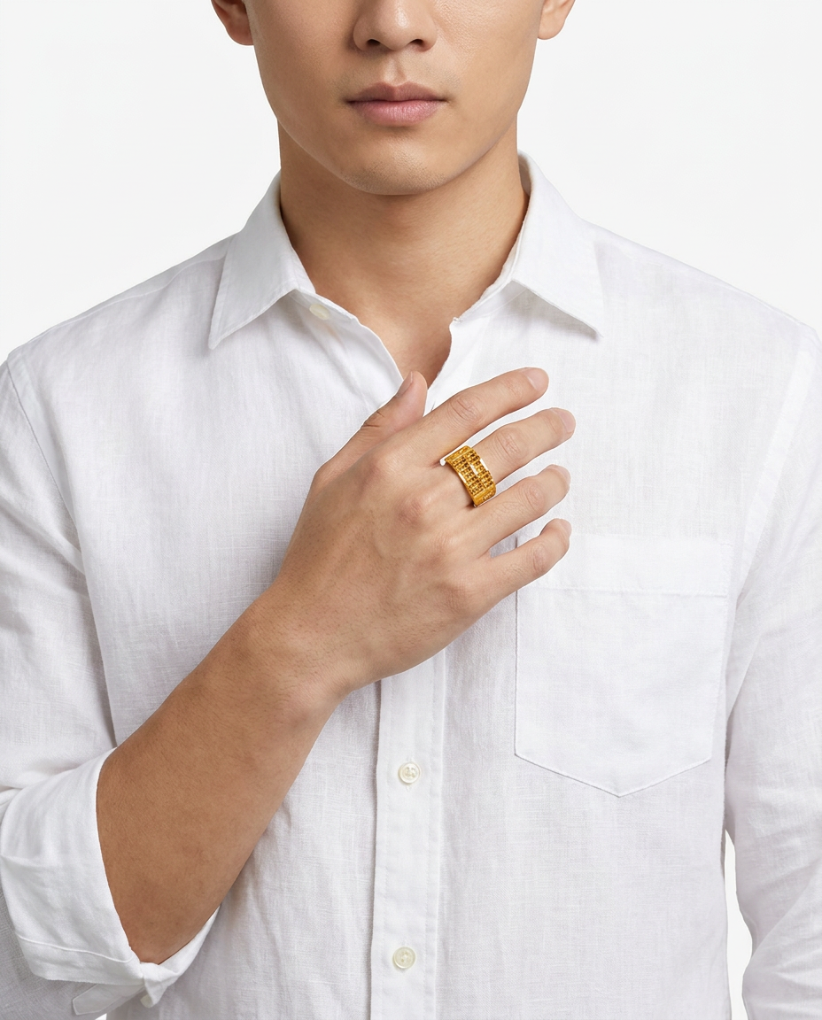 916 Gold Ring Prosperity Abacus
