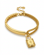 916 Gold Bangle AB Chain DG Florea