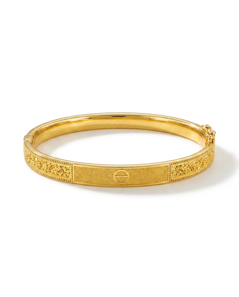 916 Gold Bangle Aurex Glacier
