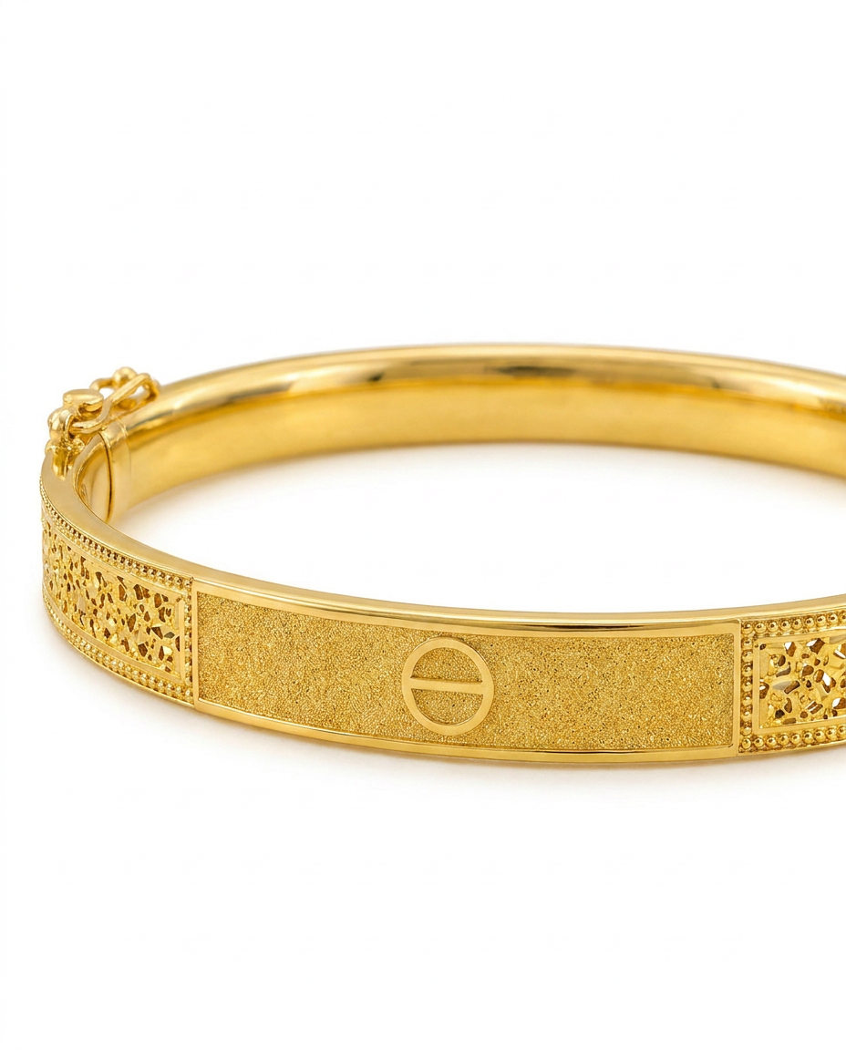 916 Gold Bangle Aurex Glacier