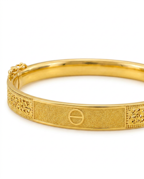 916 Gold Bangle Aurex Glacier