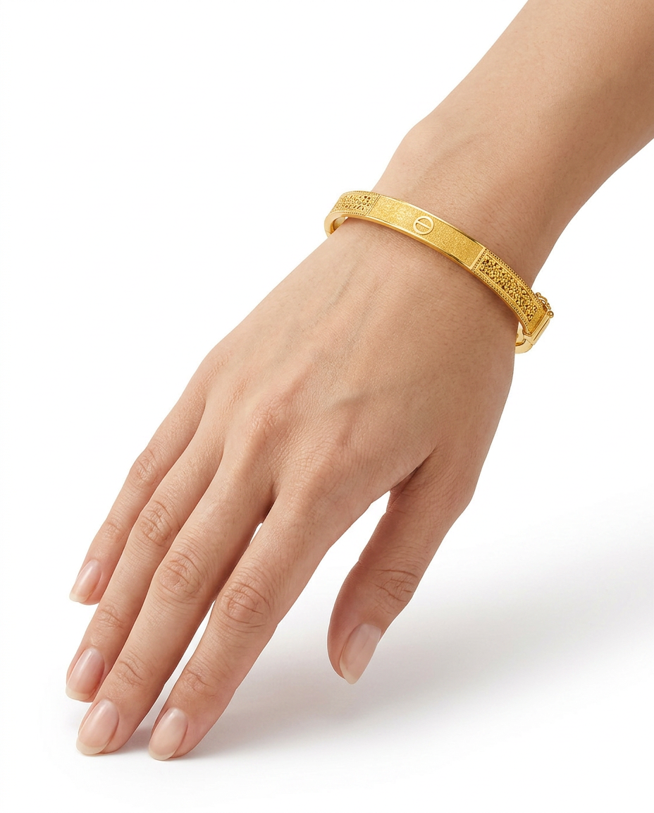 916 Gold Bangle Aurex Glacier
