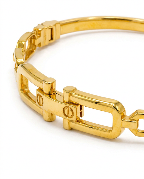916 Gold Bangle Buckle Link