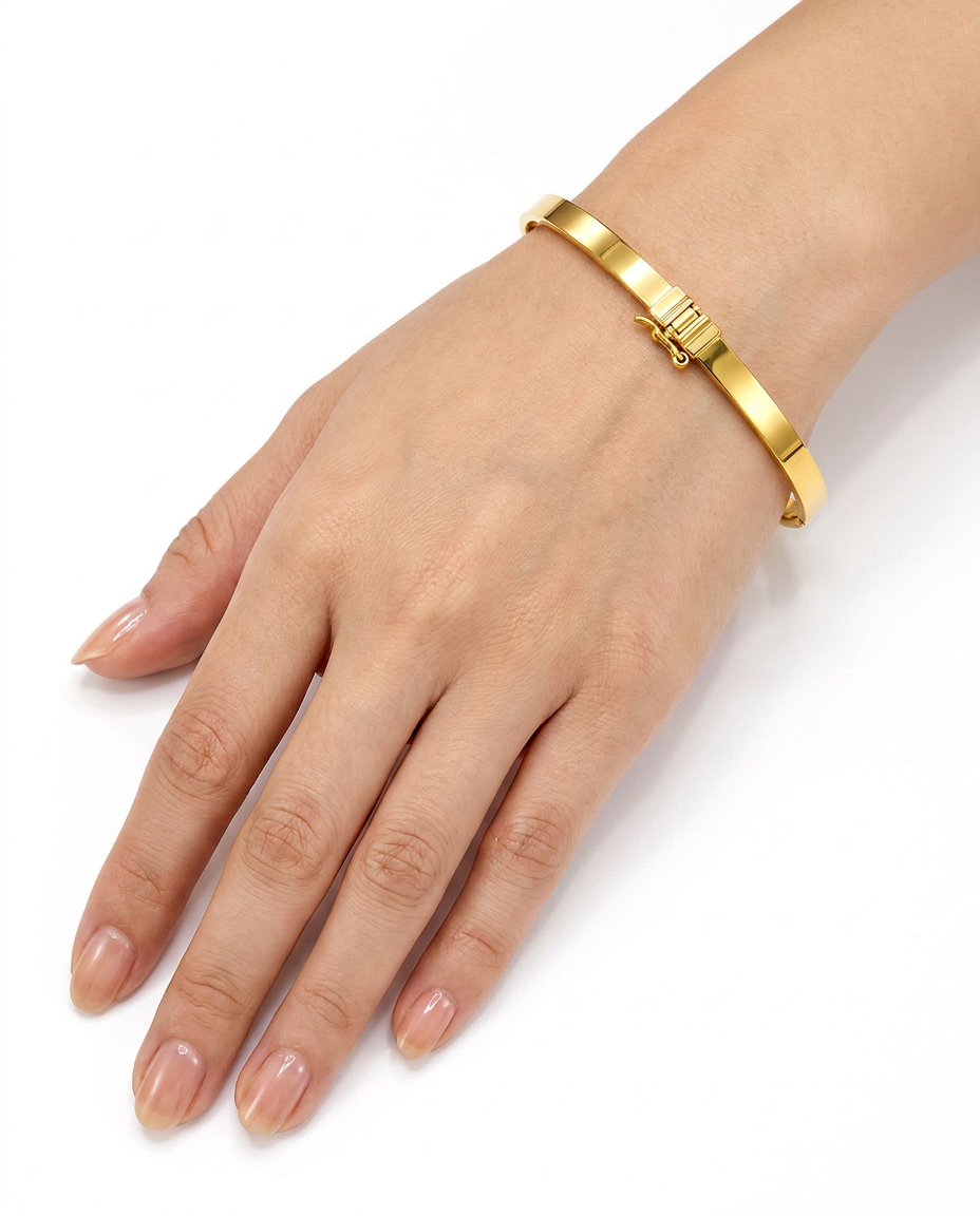 916 Gold Bangle Classic Italy