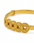 916 Gold Bangle Five Emperor Coin