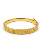 916 Gold Bangle Floral Royale