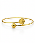 916 Gold Bangle Glitter Bloom