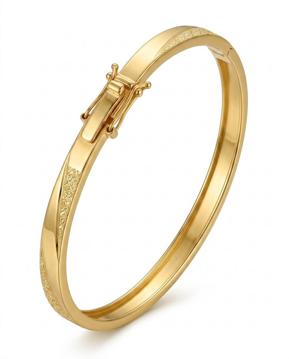 916 Gold Bangle Golden Twist