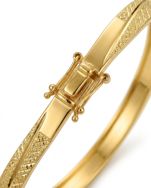 916 Gold Bangle Golden Twist