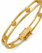 916 Gold Bangle Mini Fleur