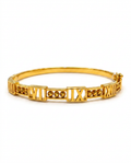 916 Gold Bangle Roman Bead