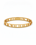 916 Gold Bangle Roman Frame