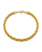 916 Gold Bangle Royal Braid