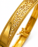 916 Gold Bangle Stardust Glacier