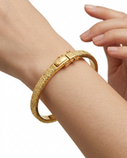 916 Gold Bangle Ultimate Glacier