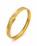 916 Gold Bangle Wavy Lace Glacier