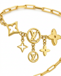 916 Gold Bracelet 4 Floréa Dangling Paper Clip