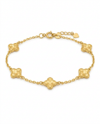 916 Gold Bracelet 5 Glitter Flora