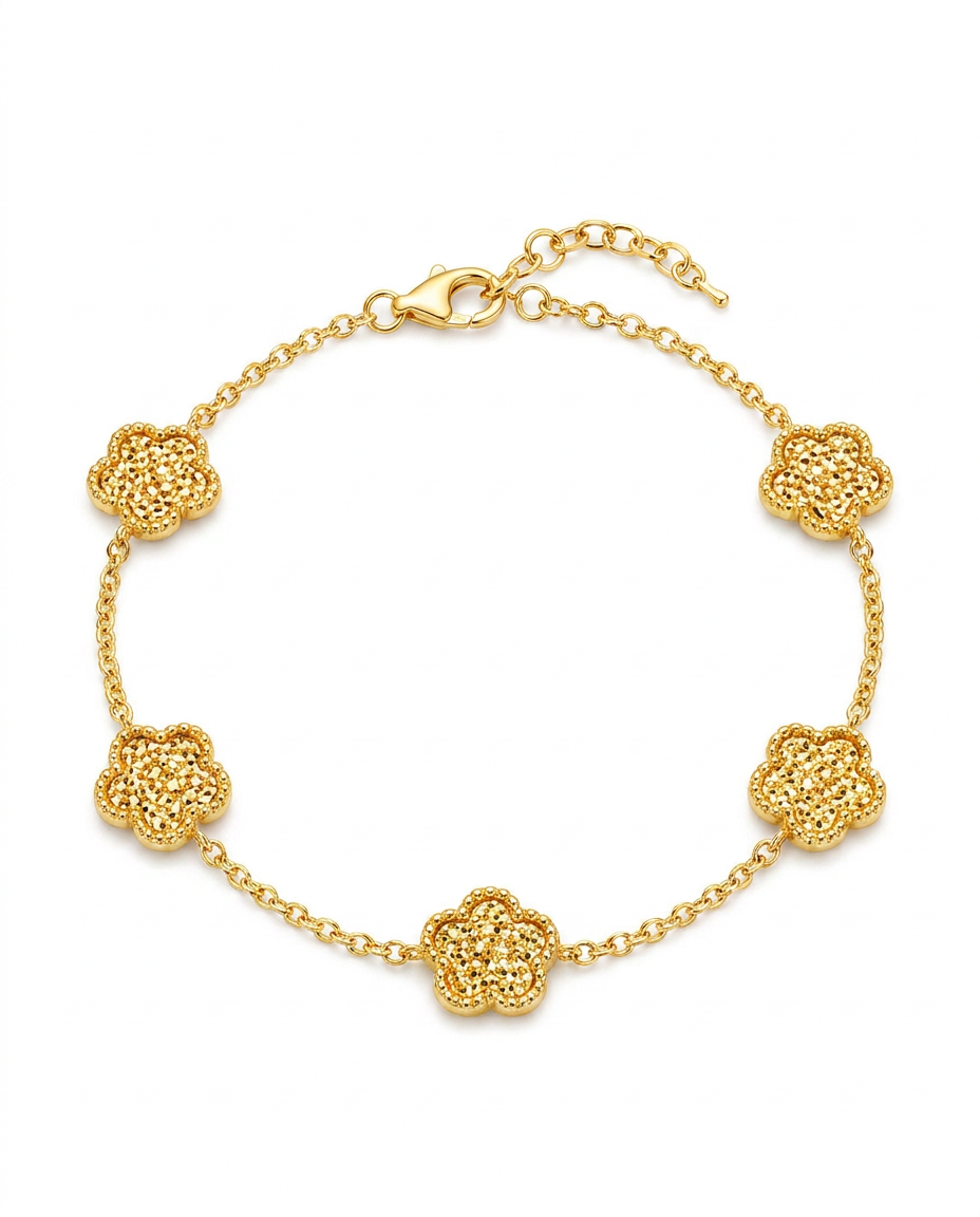 916 Gold Bracelet 5 Luna Glacier Bloom
