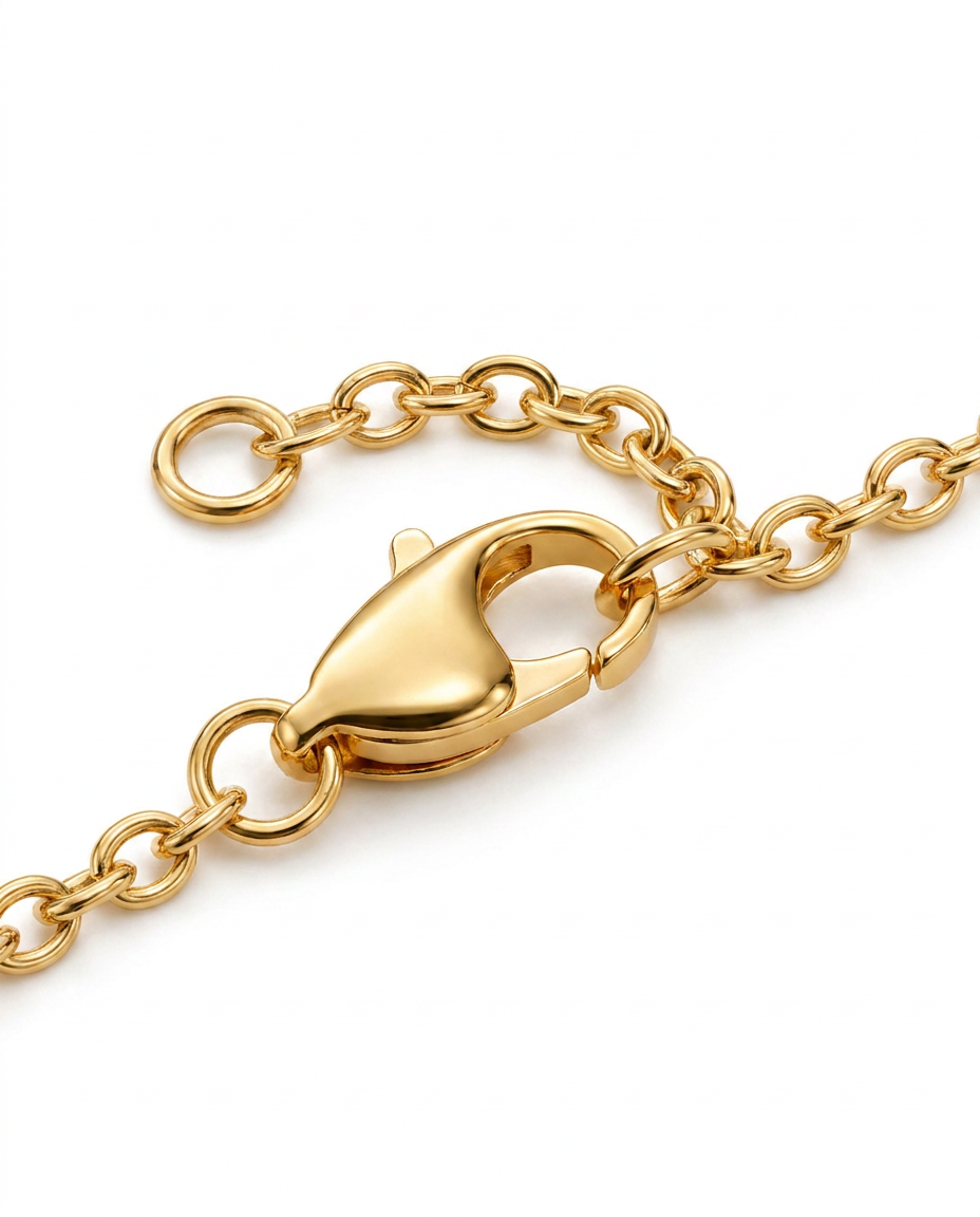 916 Gold Bracelet 5 Luna Glitter Bloom