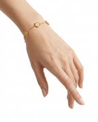 916 Gold Bracelet 5 Luna Glitter Bloom