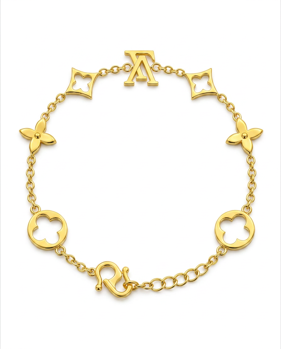 916 Gold Bracelet 7 Floréa