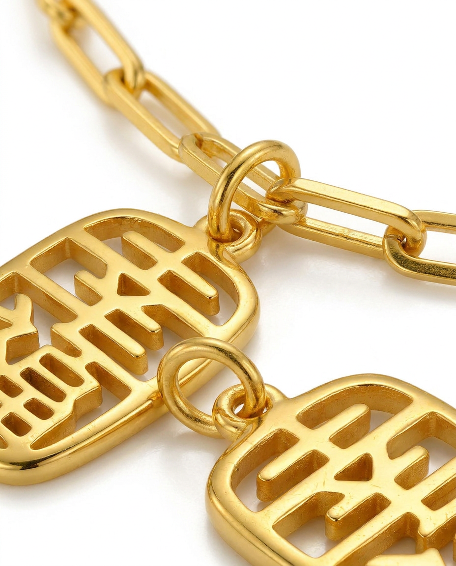 916 Gold Bracelet Blessing Joy