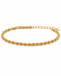 916 Gold Bracelet Cat eyes Beads