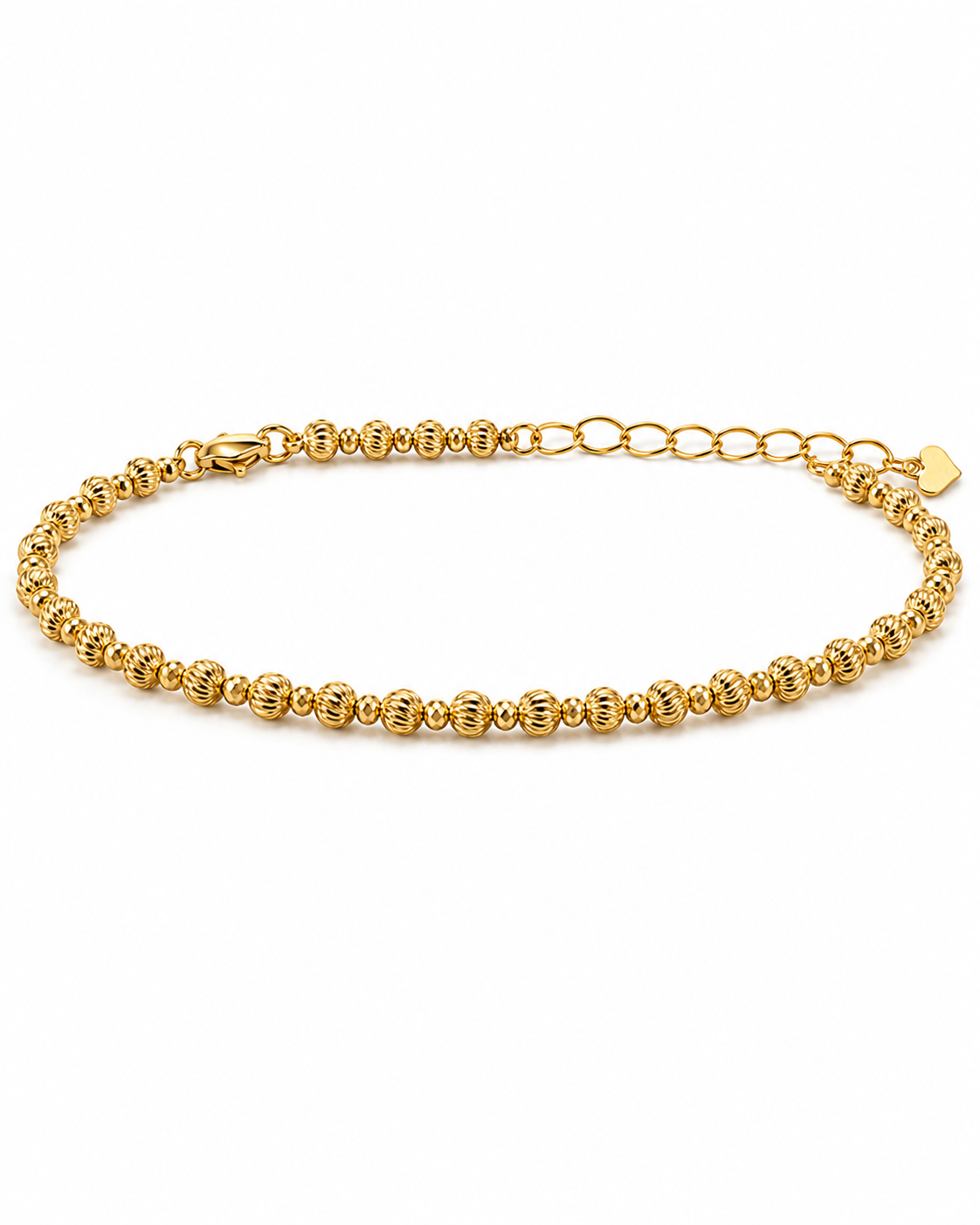 916 Gold Bracelet Cat eyes Beads