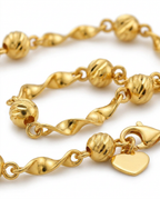 916 Gold Bracelet Celeste Bar Link Beads