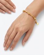916 Gold Bracelet Celeste Bar Link Beads