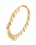 916 Gold Bracelet Dangling Petal