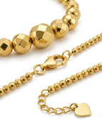 916 Gold Bracelet Disco Beads
