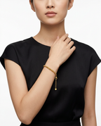 916 Gold Bracelet Disco Beads