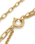 916 Gold Bracelet Dual Strand Glitter Bloom