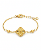 916 Gold Bracelet Glacier Clover S