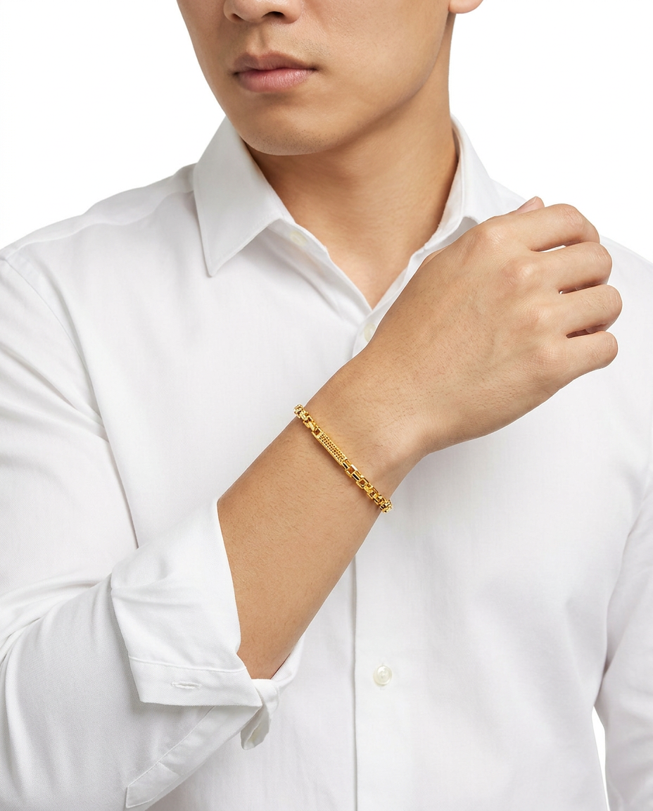 916 Gold Bracelet Imperial Link