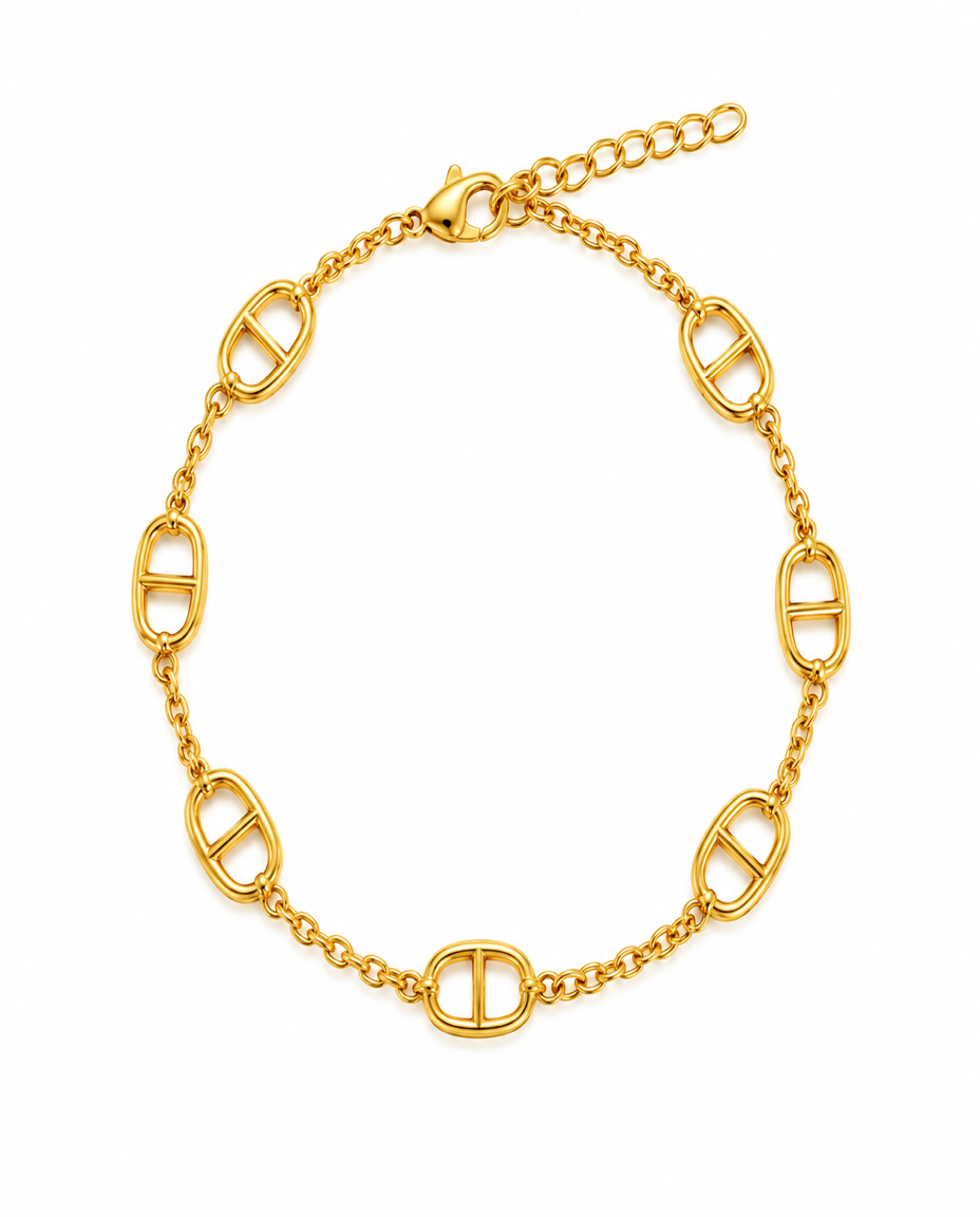 916 Gold Bracelet Italy 7 CD