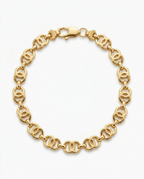 916 Gold Bracelet Italy CC Link